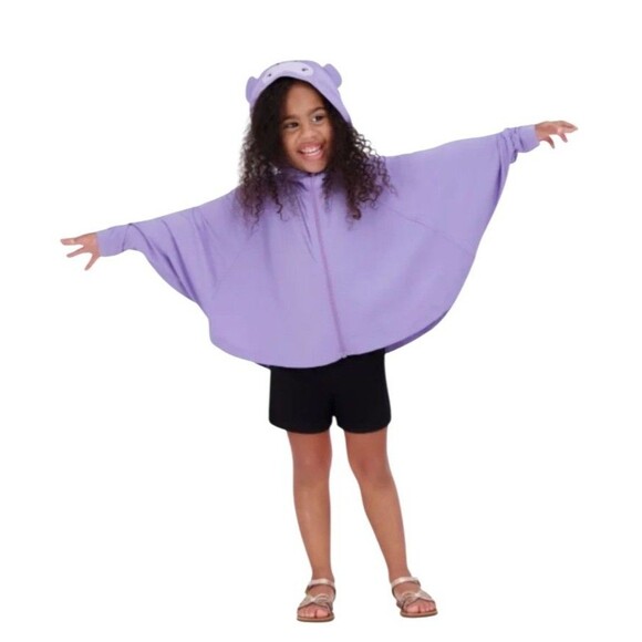 HAZEL + HARPER UPF Swim Coverup Purple Full Zipper 2T-4T Unisex - Picture 1 of 8